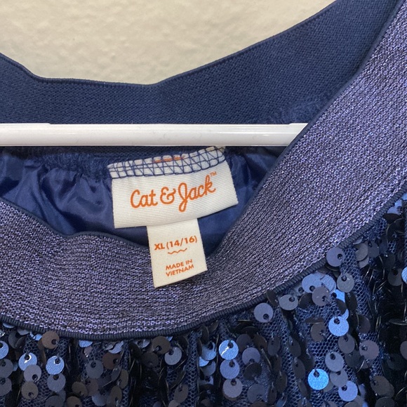 Blue sequin skirt by Cat&Jack - Picture 3 of 4
